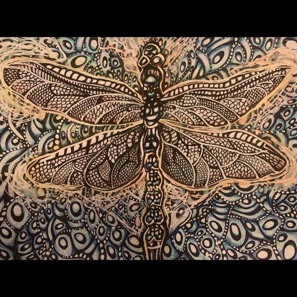 Dragonfly Dreams- a print of my original painting